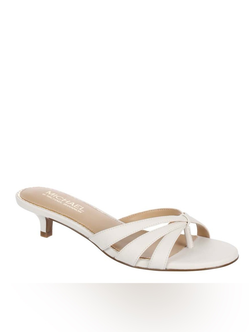 MICHAEL BY MICHAEL SHANNON ZURI DRESS SANDAL KITTEN HEEL SIZE 8.5